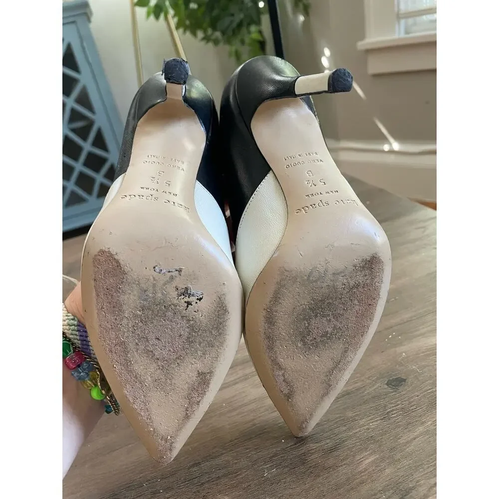 Kate Spade Tuxedo Pointed-Toed Stilleto - Picture 3 of 7